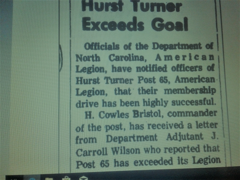 H Cowles Bristol making it happen in 1968 The American Legion